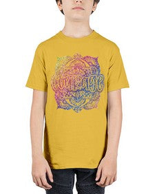 Mandala Courage Rainbow Glitter 758# - mandala - Youth Tee Unisex