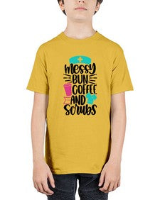 Messy Bun Coffee And Style Style 1097# - nurse - Youth Tee Unisex