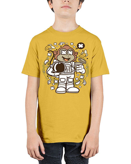 Monkey Astronaut - monkey - Youth Tee Unisex