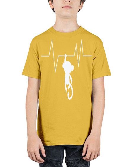 Monkey Heartbeat 14# - monkey - Youth Tee Unisex