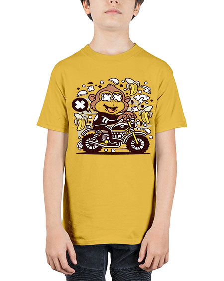 Monkey Motocrosser - monkey - Youth Tee Unisex