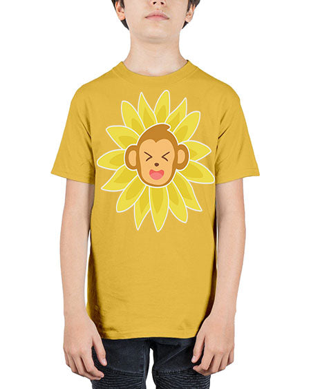 Monkey Sunflower 17# - monkey - Youth Tee Unisex