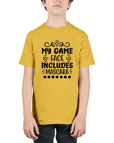 My Game Face Includes Mascara 128# -  fashion - Youth Tee Unisex