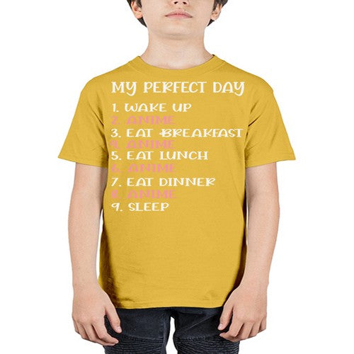My Perfect Day Funny Kawaii Anime 269# - anime - Youth Tee Unisex