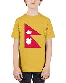 Nepal 1430# - world flags - Youth Tee Unisex