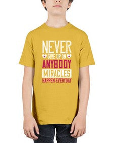 Never give up on anybody Miracles happen everyday Style 310# - nurse - Youth Tee Unisex