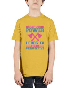Newfound power leads to new perspective 198# - cartoon super hero - Youth Tee Unisex