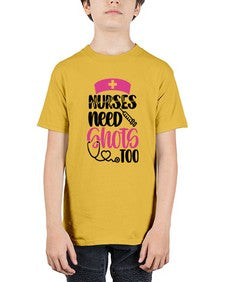 Nurses Need Shots Too Style Style 1252# - nurse - Youth Tee Unisex