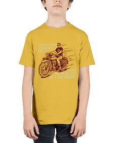 Only a biker knows why a dog sticks his head out of a car window 54# - motorcycle - Youth Tee Unisex