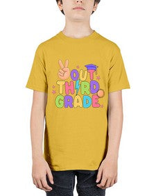 Peace Out third Grade Peace 648# - third grade - Youth Tee Unisex