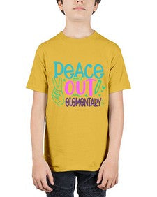 Peace out kinder elementary 633# - kindergarten - Youth Tee Unisex