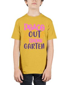 Peace out kinder garten 634# - prek headstart - Youth Tee Unisex