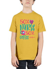Percent Nurse Percent Coffee Style 1306# - nurse - Youth Tee Unisex