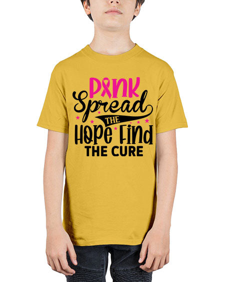 Pink Spread the Hope Find the Cure 10# - breast cancer - Youth Tee Unisex