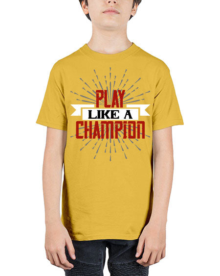 Play like a champion 1942# - badminton - Youth Tee Unisex