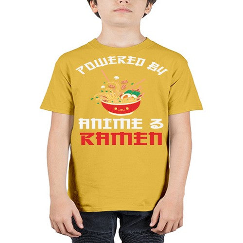 Powered by Anime amp Ramen 275# - anime - Youth Tee Unisex
