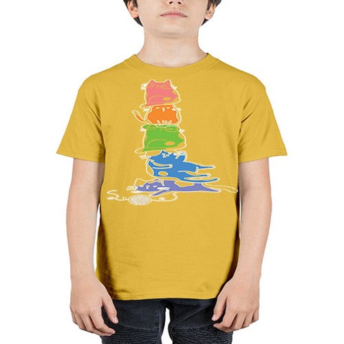 Pride Kawaii Cats Pile Cute Anime 277# - anime - Youth Tee Unisex