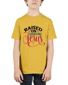 Raised On Sweet And Jesus 1492# - tea - Youth Tee Unisex