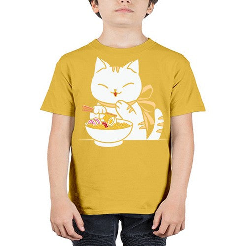 Ramen Cat Kawaii Anime Tee Japanese 280# - anime - Youth Tee Unisex