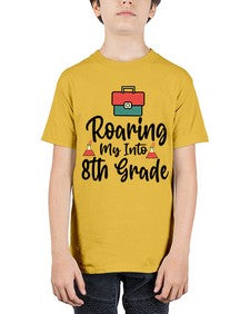 Roaring My Into eighth Grade 757# - eighth grade - Youth Tee Unisex