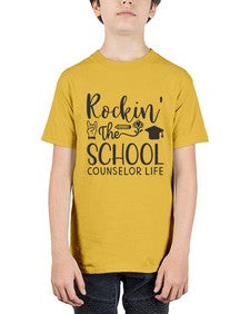 Rockin The School Counselor Life 774# - librarian - Youth Tee Unisex