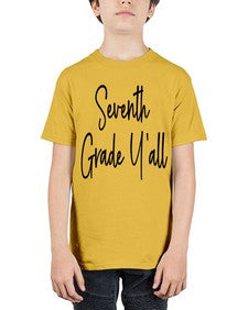 Seventh Grade Yall 870# - seventh grade - Youth Tee Unisex