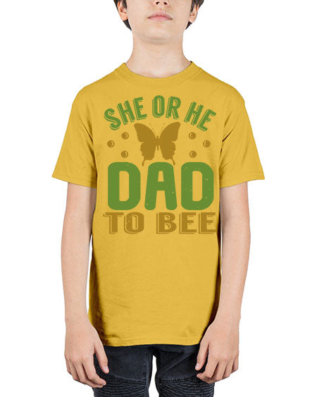 She or He Dad to bee Style 205# - baby - Youth Tee Unisex