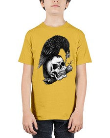 Skull Crow 1052# - graphic - Youth Tee Unisex