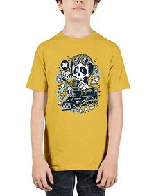 Skull Train 1067# - skull and bones - Youth Tee Unisex