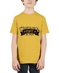 Sleep All Day Nurse All Night Style Style 1398# - nurse - Youth Tee Unisex