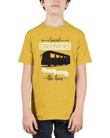Social conservatives say who drives the bus 5# - bus - Youth Tee Unisex