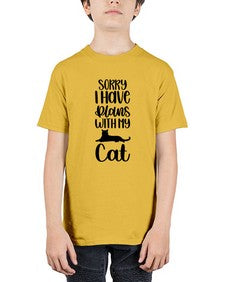 Sorry I Have Plans Style 105# - cats - Youth Tee Unisex