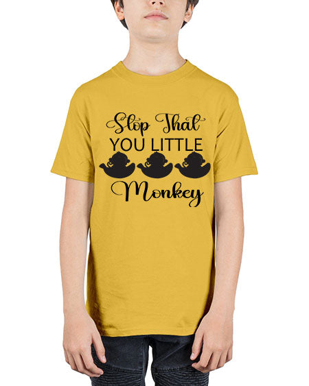 Stop that you little monkey  - monkey - Youth Tee Unisex