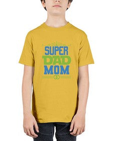 Super dad mom 241# - cartoon super hero - Youth Tee Unisex
