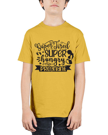 Super tired super hungrypregnant 450# - pregnancy - Youth Tee Unisex
