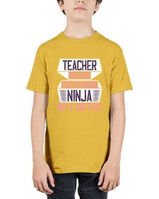 Teacher Because Multitasking Ninja Not A Job Title Style 1447# - teacher - Youth Tee Unisex