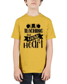 Teaching Is A Work Of Heart Style 1479# - teacher - Youth Tee Unisex