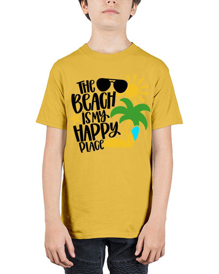 The Beach Is My Happy Place Style 12# - summer - Youth Tee Unisex