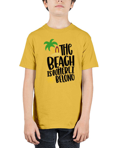 The Beach Is Where I Belong Style 11# - summer - Youth Tee Unisex