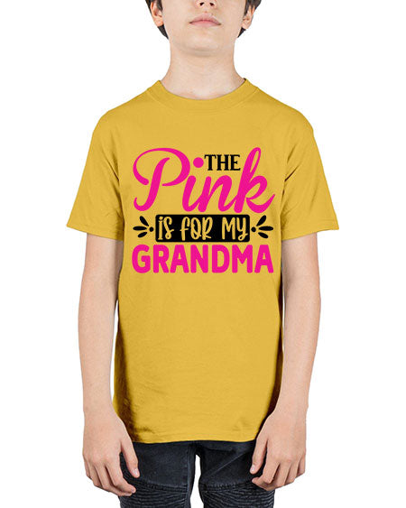 The Pink is for My Grandma 2# - breast cancer - Youth Tee Unisex