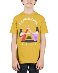 The Stress Cutter 562# - yoga - Youth Tee Unisex