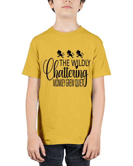 The wildly chattering monkey grew  - monkey - Youth Tee Unisex
