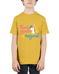 Third Grade Is Magical 963# - third grade - Youth Tee Unisex