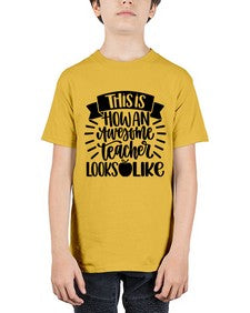 This Is How An Awesome Style 1542# - teacher - Youth Tee Unisex