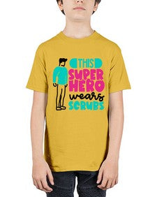 This Superhero Wears Scrubs Style Style 1564# - nurse - Youth Tee Unisex