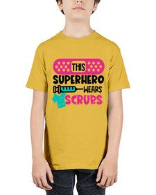 This Superhero Wears Scrubs Style Style 1565# - nurse - Youth Tee Unisex