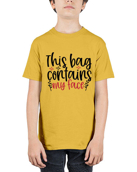 This bag contains my face Design Style 216# - beauty - fashion - Youth Tee Unisex