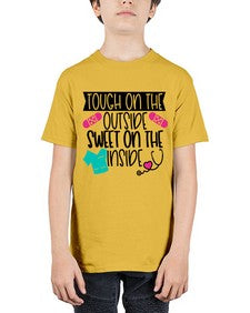 Tough On The Outside Sweet On The Inside Style Style 1581# - nurse - Youth Tee Unisex