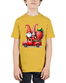 Truck Gnome Strawberries 1673# - strawberry - Youth Tee Unisex