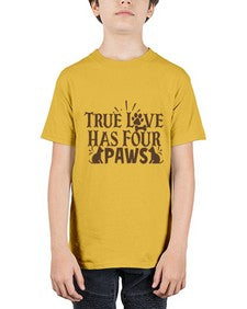 True Love Has Four Paws Style 24# - cats - Youth Tee Unisex